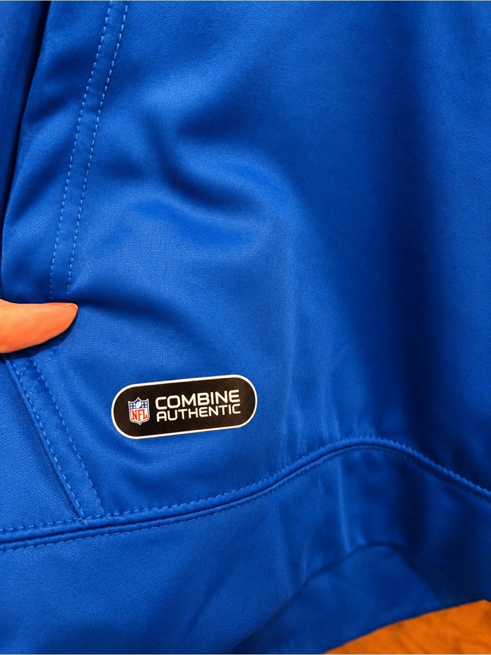 NFL Combine Authentic Blue Lions Pullover Hoodie - Picture 2 of 6